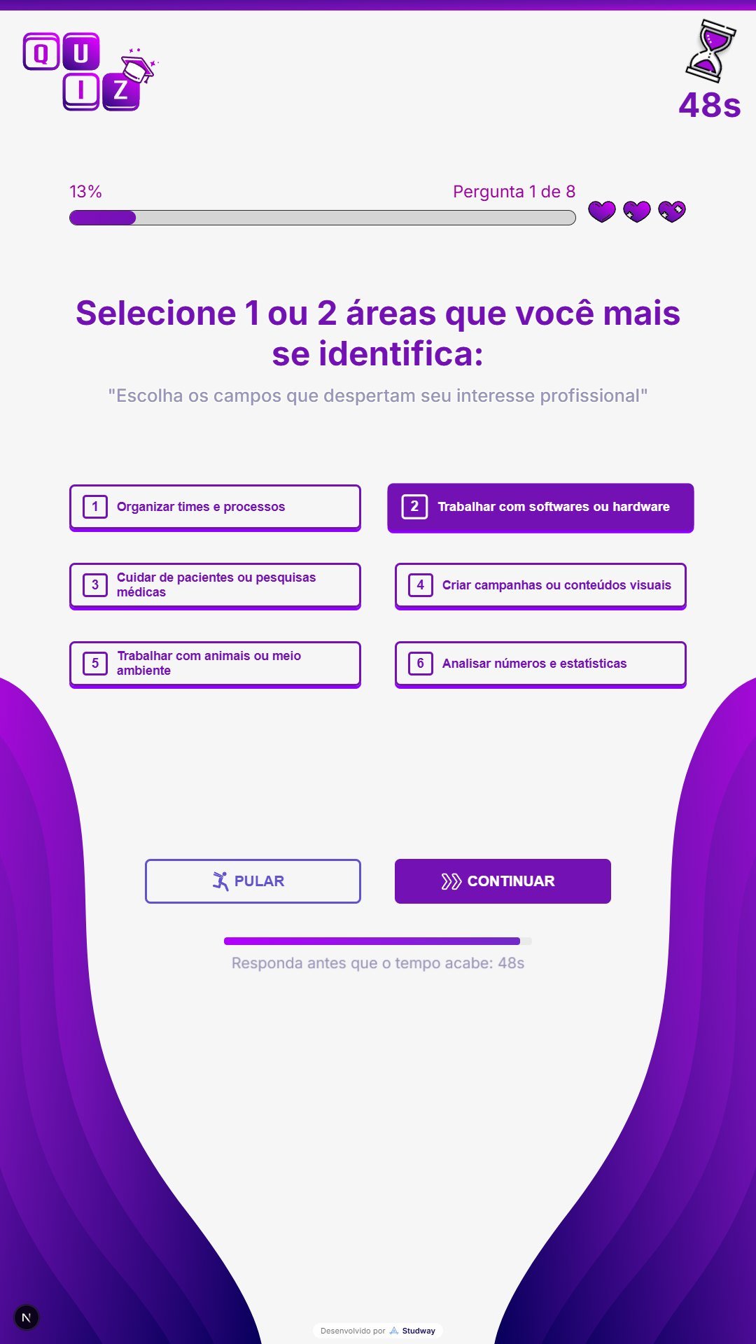 Alternativa selecionada